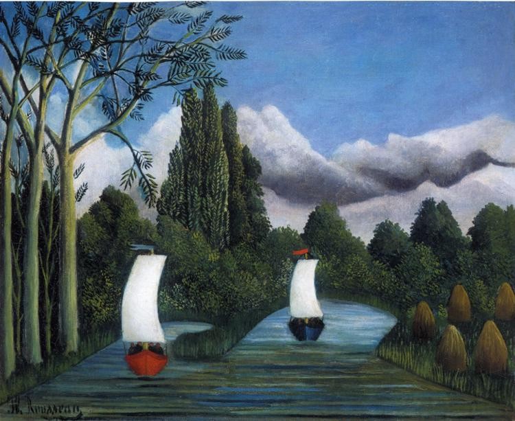 Henri Rousseau Banks of the Oise